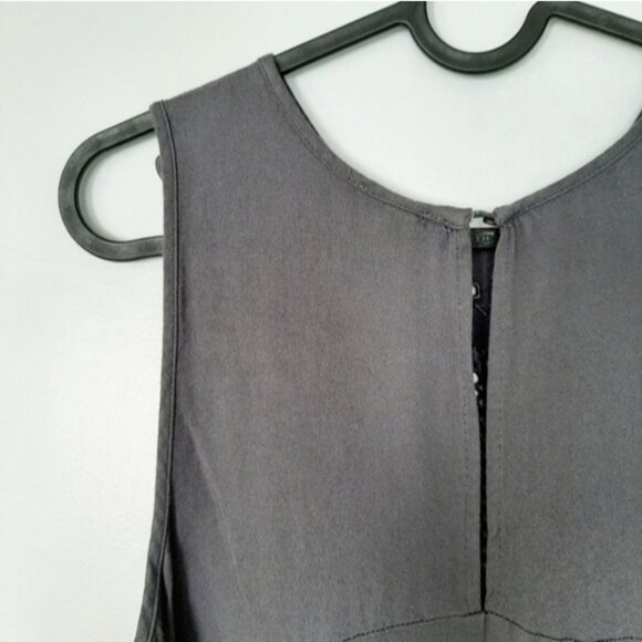 GENTLE FAWN Boho Tonal Embroidered Crewneck Tank Top Gray Sz S - Picture 9 of 15